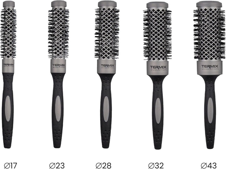 Termix Evolution Basic. Professionelle, thermische Rundhaarbürste mit ionisierter Hochleistungsfaser
