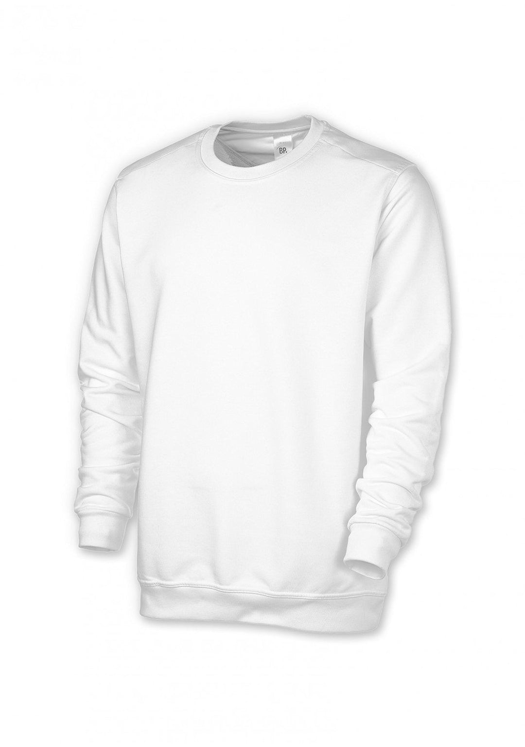 BP 1623-193-21-M Unisex-Sweatshirt, Lange Ärmel, Rundhalsausschnitt, Strickbündchen an Ärmeln und Sa