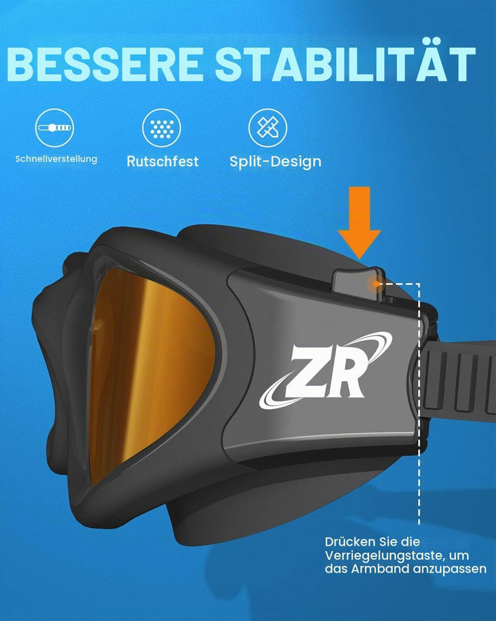 ZIONOR G1 - Polarisierte Schwimmbrille für Unisex und Erwachsene und Damen, beschlagfrei, 100% UV-Sc