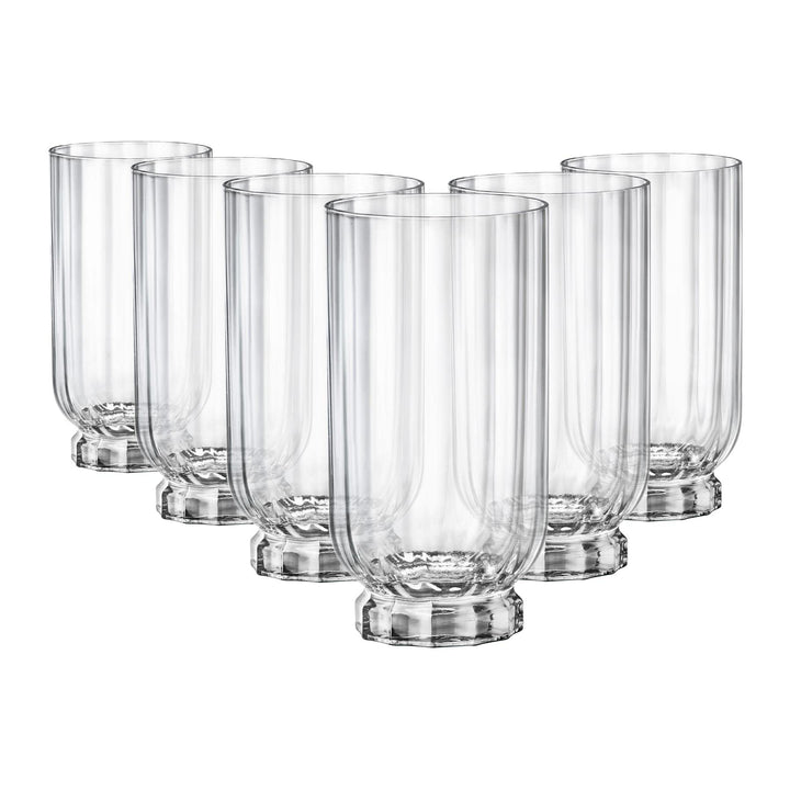 Rocco Bormioli Bormioli Rocco Florian Set aus Glas, transparent, 43 cl, 1840243