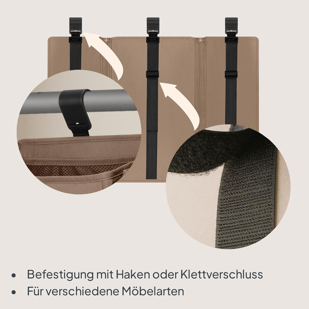 Lionelo Sidepocket Large Kinderbett-Organizer, Hängender Bett-Organizer, Wickeltisch, Windeln, Babyt