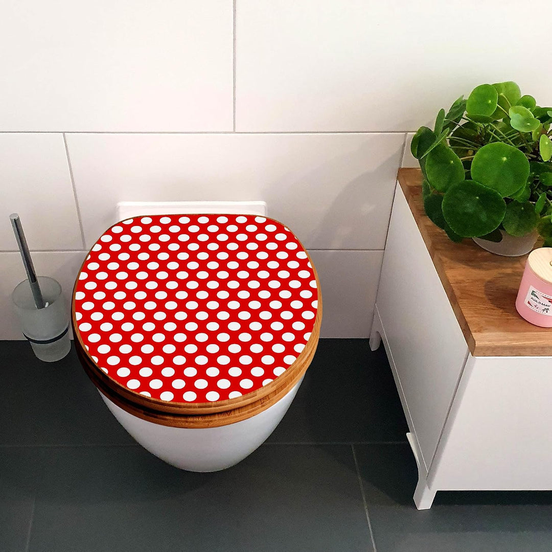 banjado Design WC Sitz Bambus Absenkautomatik 45,8x37,5cm - Toilettendeckel mit Absenkautomatik Holz
