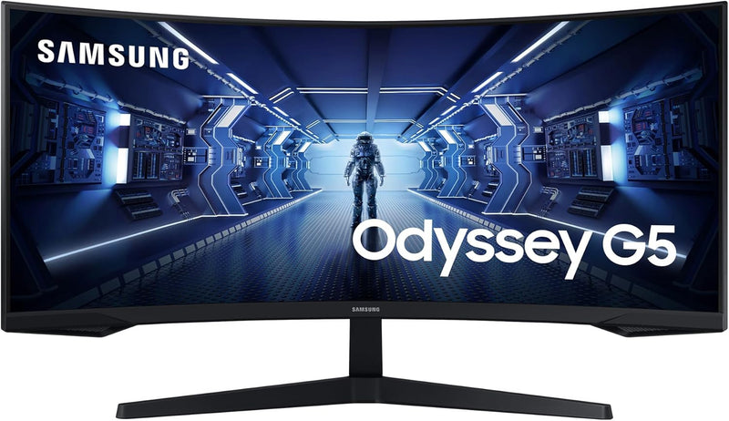 Samsung Gaming Monitor G5 C34G55TWWP, 34 Zoll, VA-Panel, UWQHD-Auflösung, AMD FreeSync Premium, Krüm