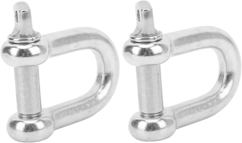 2 Stück 22mm Marine Schäkel Edelstahl D Ring Schäkel Starke Stärke Schraube Pin Ankerschäkel Nautisc