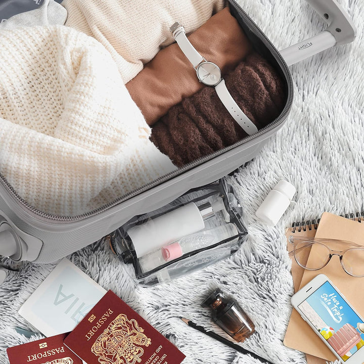 Flight Knight Bubble Suitcase - Ryanair easyJet Jet2 Approved - 8 Wheel Carry Cabin Hardcase 45x36x2