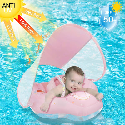 LOOWARTS Baby Schwimmring ab 3 6 12 24 36 Monate，Schwimmhilfe Baby ab 1-3 Jahr，Baby Schwimmring mit