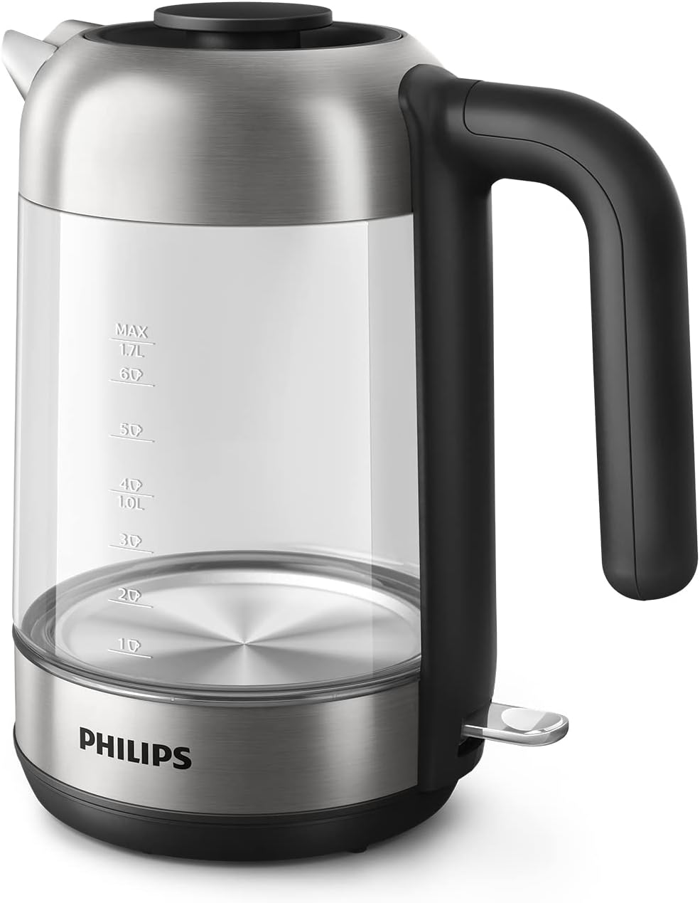 Philips Wasserkocher – 1.7 L Fassungsvermögen mit Kontrollanzeige, Glas, Pirouettenbasis