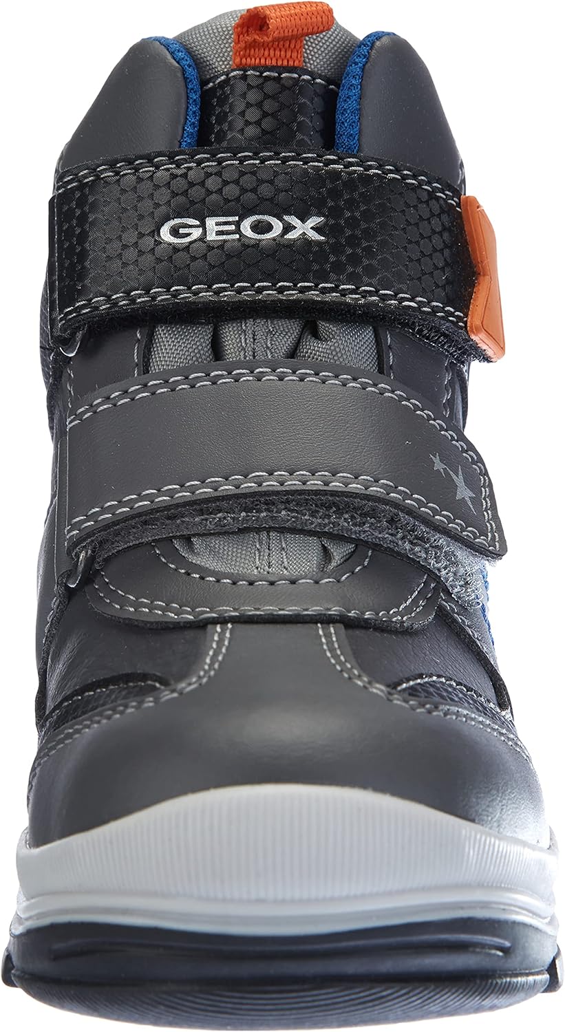 Geox Herren B Flanfil Boy B Abx ANKLE BOOTS 20 EU Dk Grey Black, 20 EU Dk Grey Black