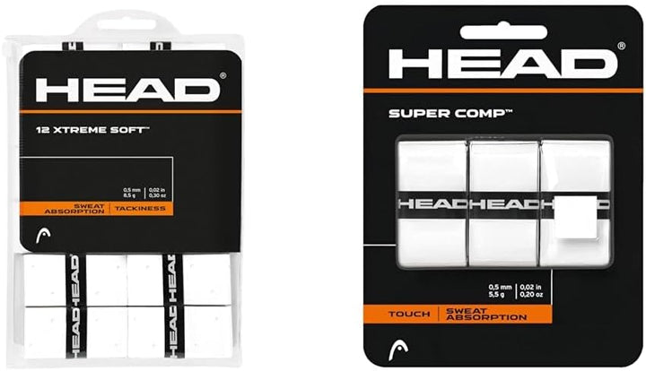 HEAD 12 Xtremesoft Griffband Weiss Einheitsgrösse Bundle mit Griffband, Weiss Einheitsgrösse Bundle