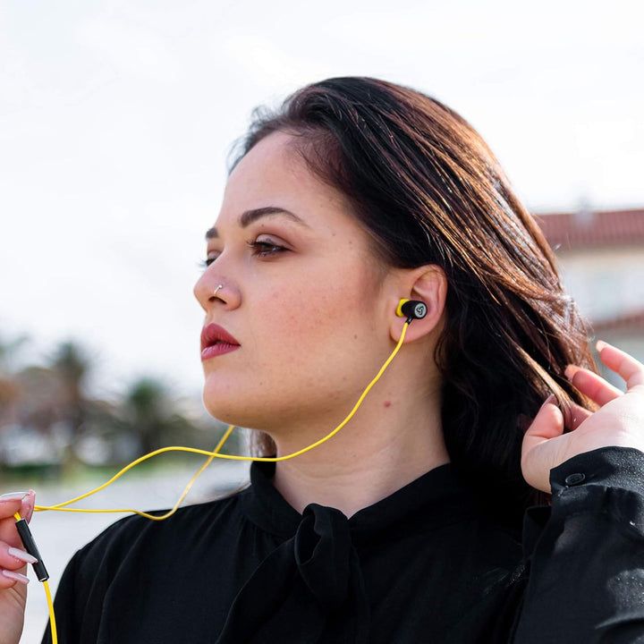 LUDOS Ultra Kopfhörer In Ear Ohrhörer mit Kabel und Mikrofon, Kristallklarer Klang, Ausgewogene Höhe