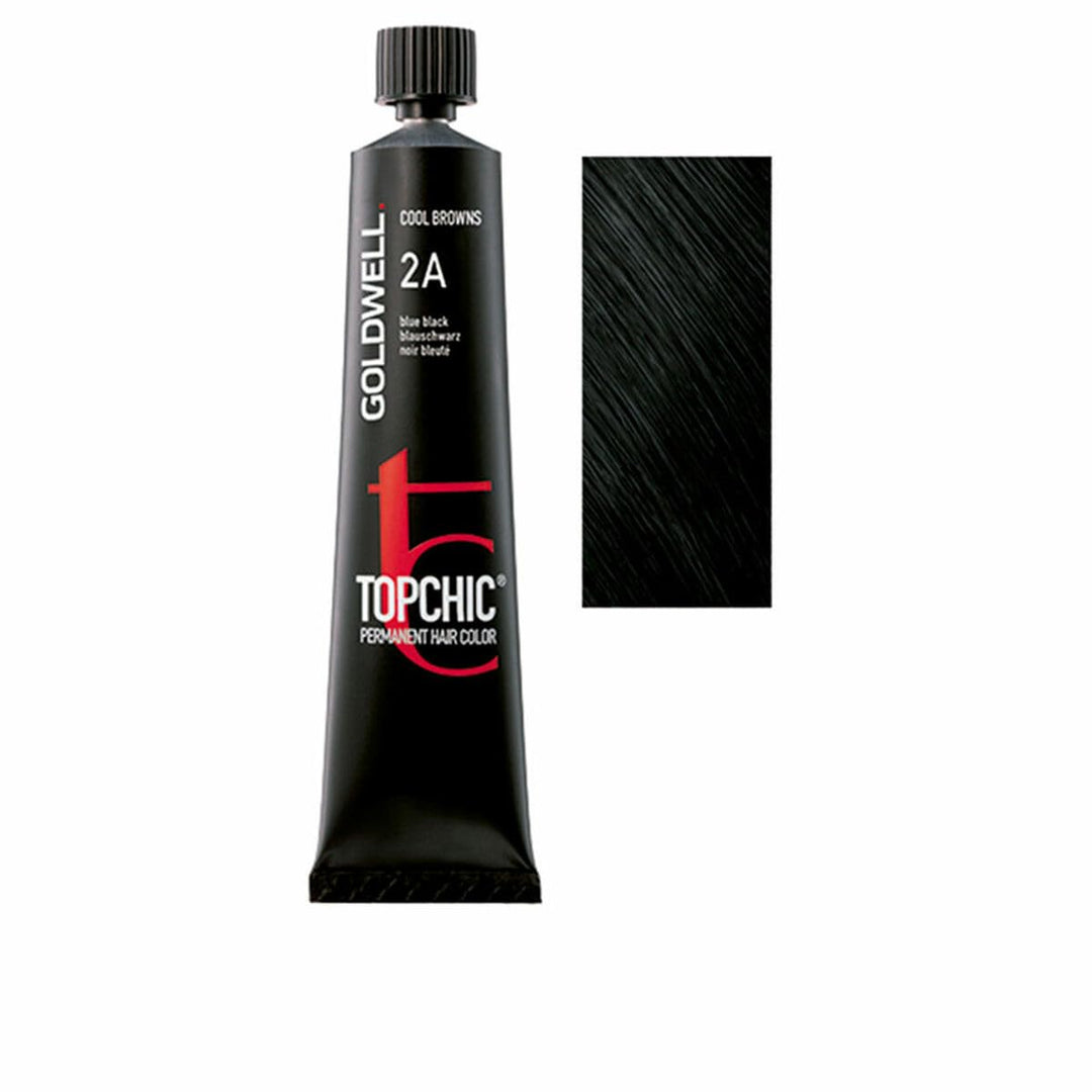 Goldwell Topchic Haarfarbe Blauschwarz 2A, 1er Pack (1 x 60 ml) Blauschwarz 2A 60 ml (1er Pack), Bla