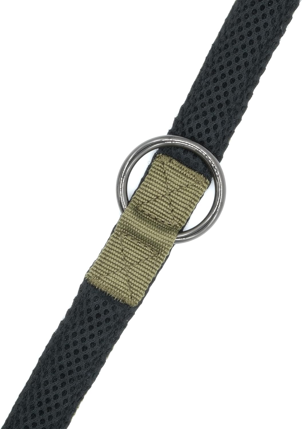 ComfortLine mit Mesh Gewebe 2m, 2,5cm Hundeleine verstellbar in olivgrün für mittelgrosse bis grosse