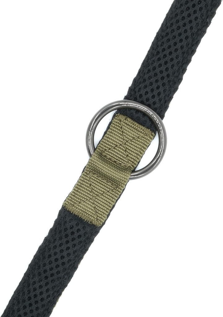 ComfortLine mit Mesh Gewebe 2m, 2,5cm Hundeleine verstellbar in olivgrün für mittelgrosse bis grosse