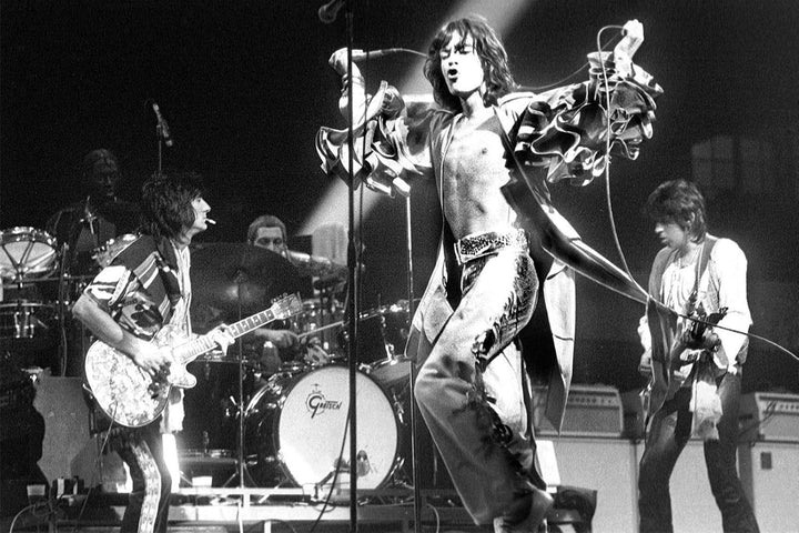 Kunstdruck auf Leinwand, gerahmt, Motiv The Rolling Stones, verschiedene Grössen (A0, 119,4 x 83,8 c