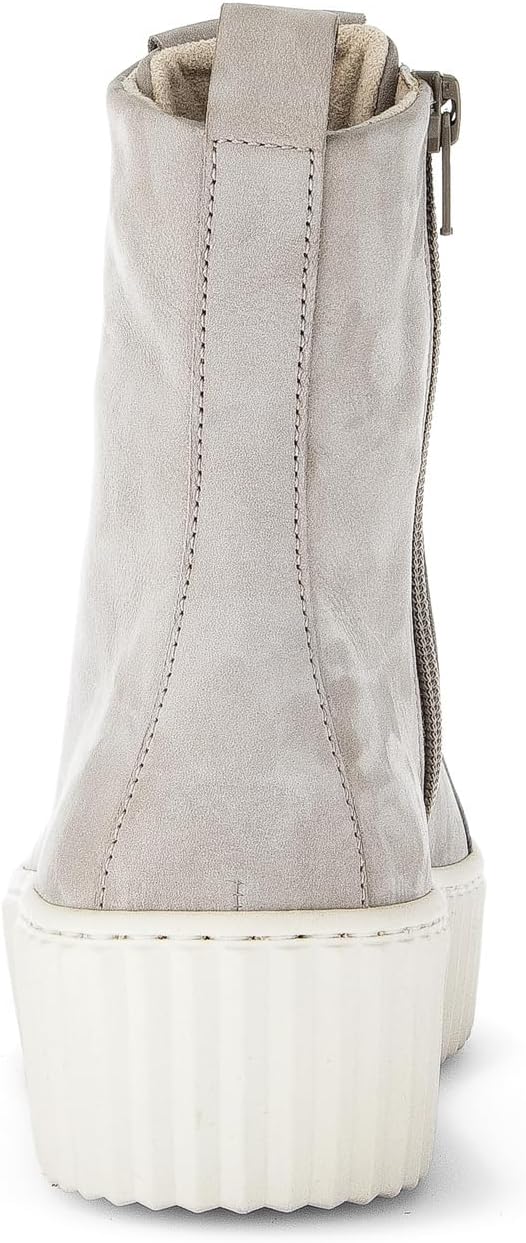 Gabor Damen Combat Boots, Frauen Stiefeletten,Wechselfussbett,Best Fitting 35 EU Beige Leinen, 35 EU