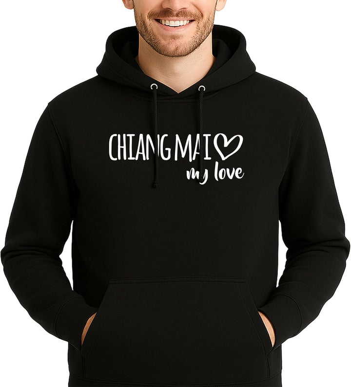 huuraa Unisex Hoodie Chiang Mai My Love Pullover Vegan Grösse S-3XL für alle Fans von Chiang Mai Tha