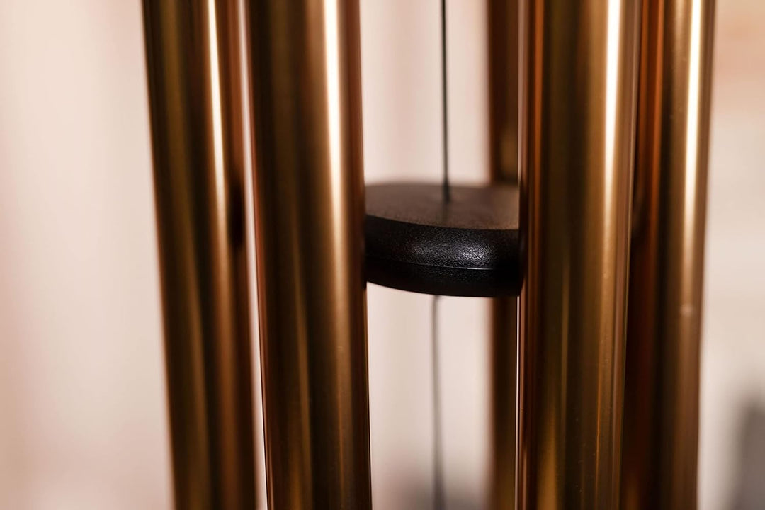 Sonic Energy Moon Meditation Chime – Windspiel mit 6 Klangstäben (432 Hz) – für Garten u. Entspannun