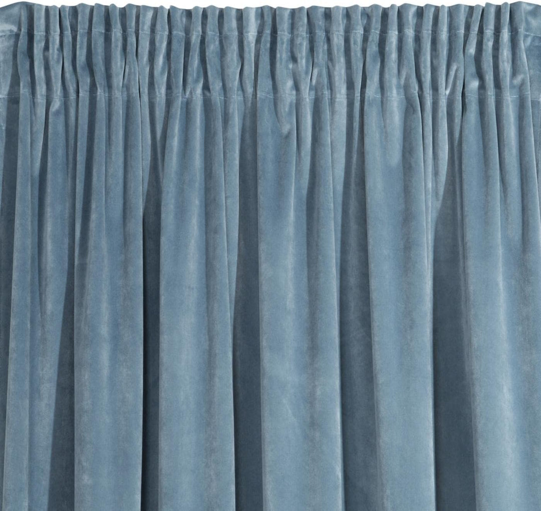 Eurofirany Villa Vorhang Samt Velvet Weich Kräuselband-1 Stk. Edel Gardine Dick 290 g/m2 Elegant Gla