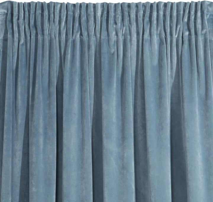 Eurofirany Villa Vorhang Samt Velvet Weich Kräuselband-1 Stk. Edel Gardine Dick 290 g/m2 Elegant Gla