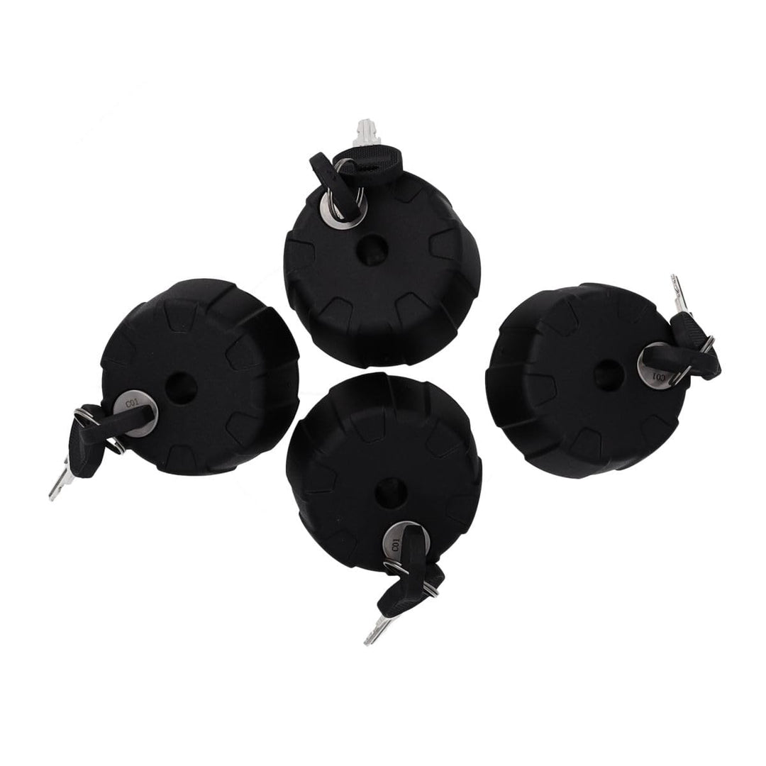 Peruzzo 365/4 Kit Haken Diebstahlsicherung für porta-bici, 1 Stück, Schwarz, 1