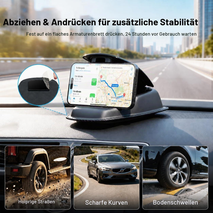 APPS2Car GPS-Halterung, Handyhalterung Auto Armaturenbrett, 2-1 rutschfeste Sitzsack-Halterung für G