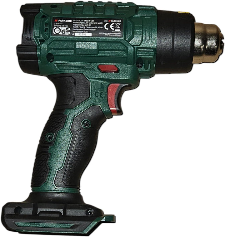 Parkside Akku-Heissluftgebläse PHLGA 20-Li ohne Akku/Ladegerät für X20V Team Akkusystem
