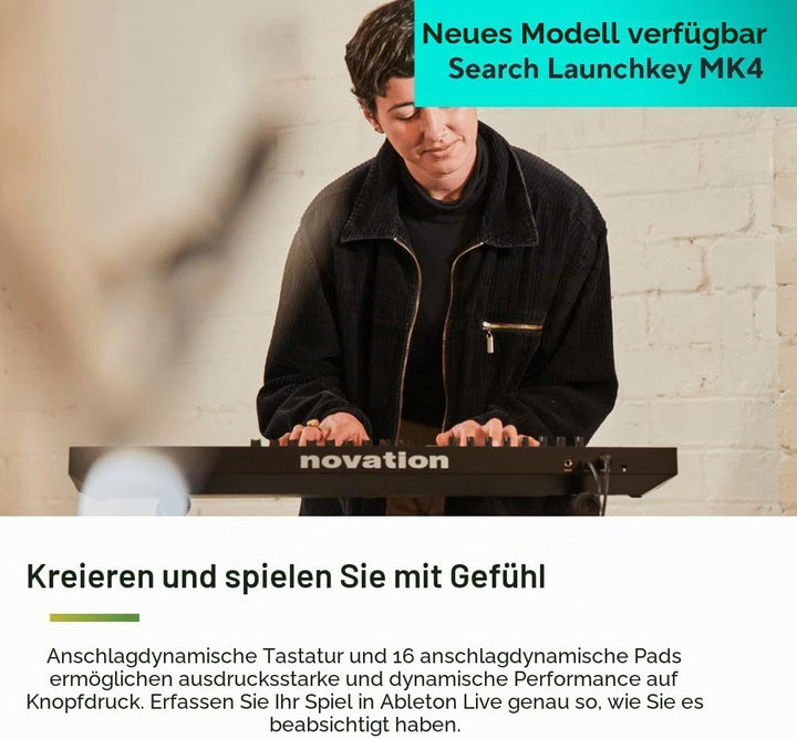 Novation Launchkey 61 [MK3] MIDI-Controller-Keyboard – Nahtlose Integration in Ableton Live. Akkordm