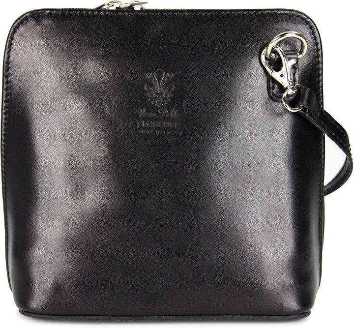 Belli italienische Ledertasche Damen Umhängetasche klein Handtasche Schultertasche Abendtasche in sc