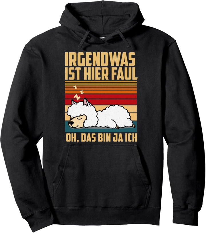 Lustiger Lama Alpaka Spruch Mitarbeiter Arbeitskollege Büro Pullover Hoodie