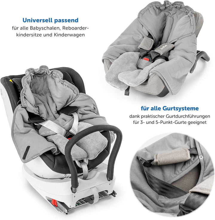 Zamboo Baby Einschlagdecke mit Füssen - Sommer - leichte Decke für Babyschalen/Autositze (passend fü