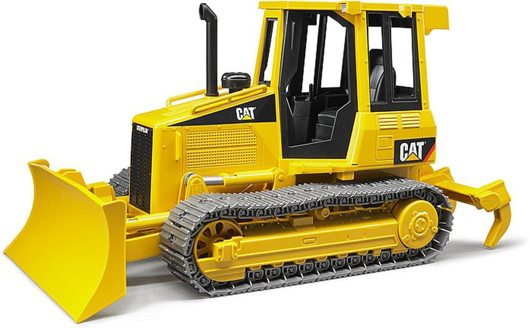bruder 02443 - Cat Kettendozer inklusive Heckadapter - 1:16 BAU-Fahrzeug Baustelle Baumaschine Plani