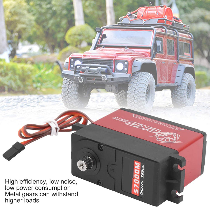 Entatial RC Auto Servo, High Torsion Servo Kunststoff Aluminium für Werkstatt für 1/5 RC Modell