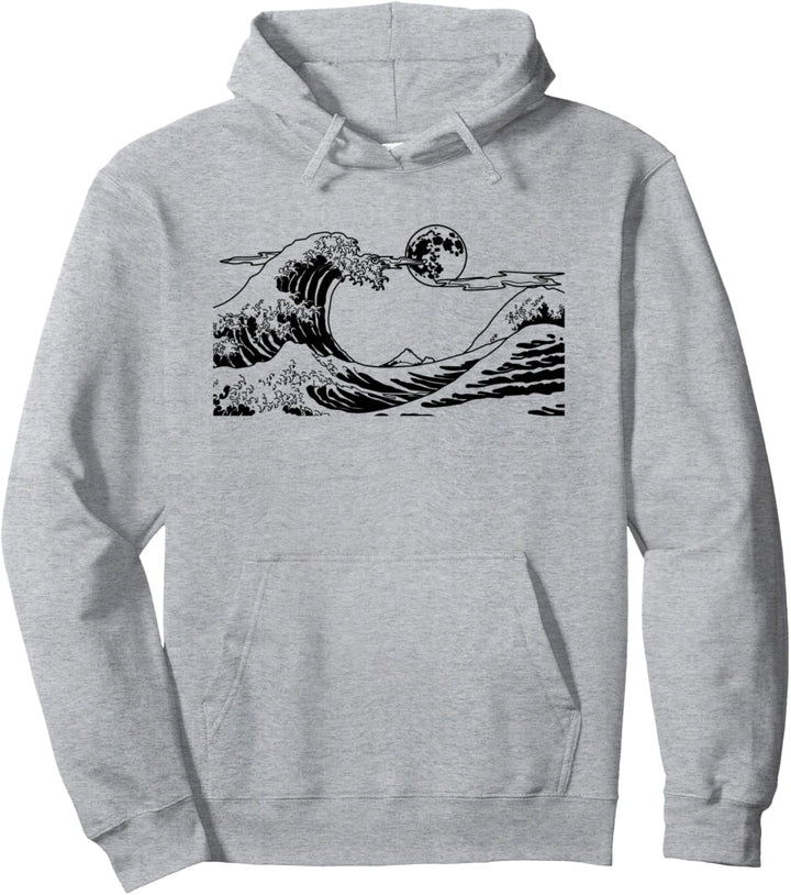 Kanagawa Waves Surfer Beach Sommer Surfen Japanische Surfen Pullover Hoodie