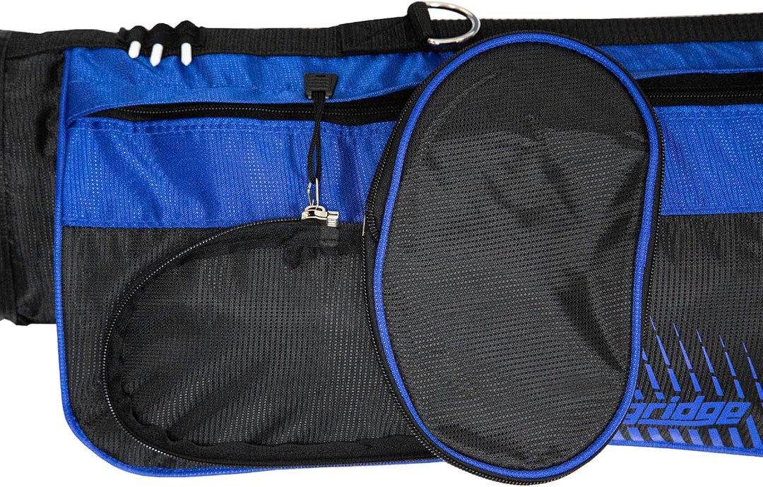 LONGRIDGE Unisex-Adult 5" Pencil Golf Bag Einheitsgrösse schwarz/rot, Einheitsgrösse schwarz/rot