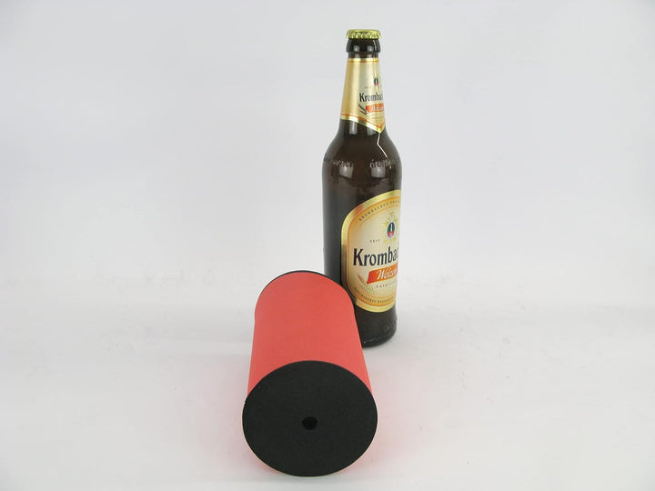 6 hochwertige Qualitätskühler aus 5-6 mm dickem Neopren für 0.5L Flaschen in den Farben Schwarz Gelb
