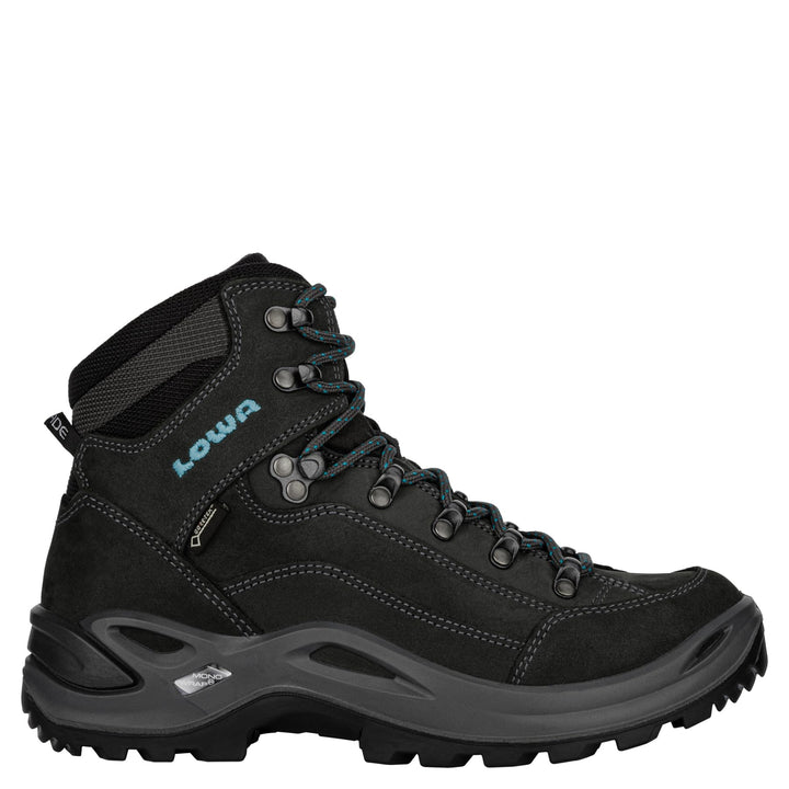 LOWA Renegade GTX MID Unisex Wanderstiefel Outdoor Goretex 37.5 EU Dunkelgrau Navy, 37.5 EU Dunkelgr