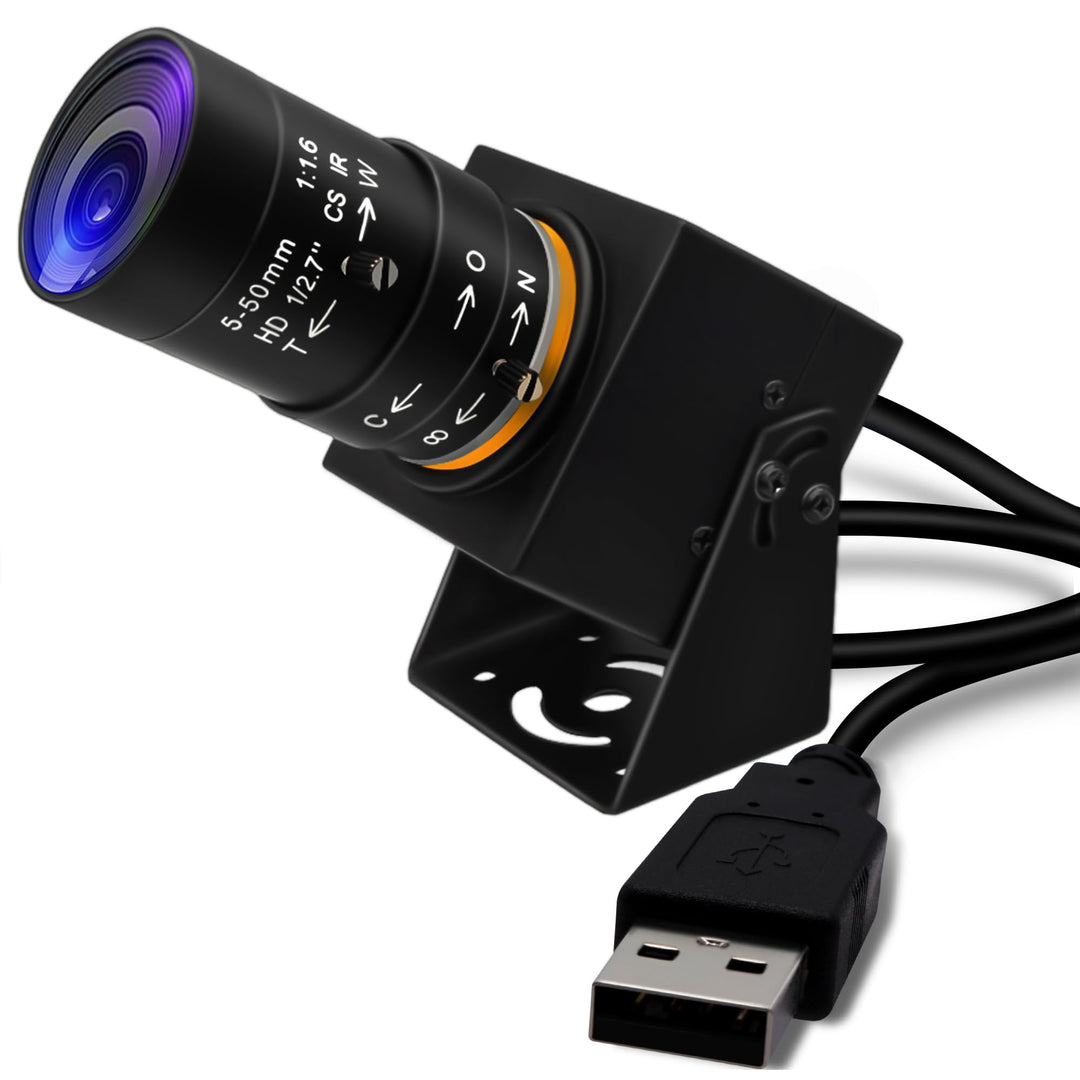 Svpro 2MP Global Shutter USB Kamera 90FPS Hochgeschwindigkeitskamera mit 5-50mm Zoomobjektiv, manuel