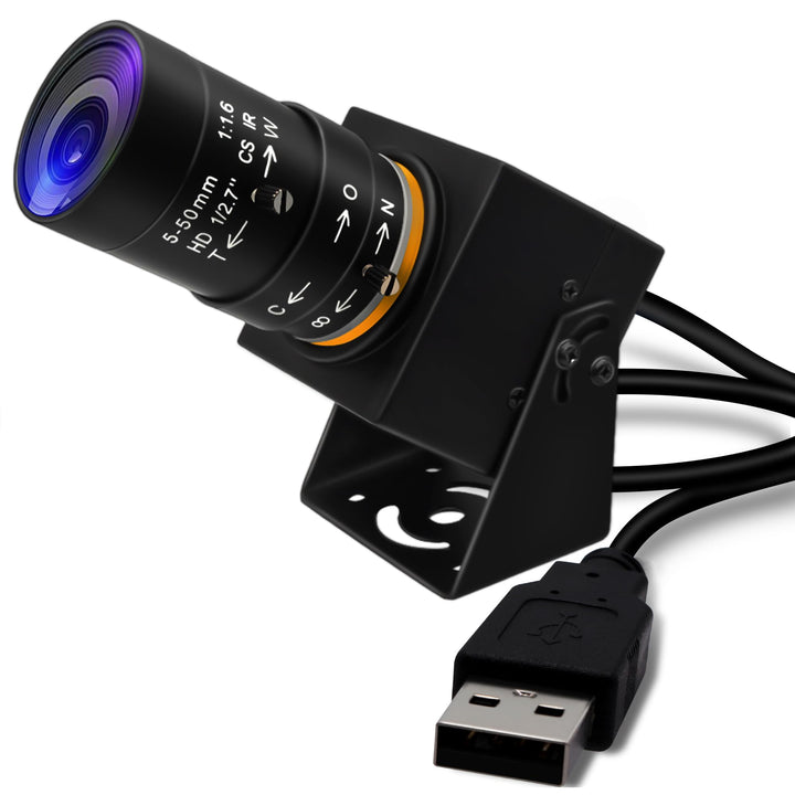 Svpro 2MP Global Shutter USB Kamera 90FPS Hochgeschwindigkeitskamera mit 5-50mm Zoomobjektiv, manuel