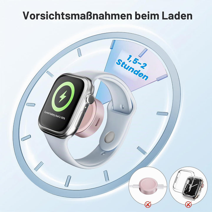 Elebase für Apple Watch SE 3 Ladegerät,Magnetisches Ladeadapter,Tragbarer Drahtloser iWatch Ladegerä