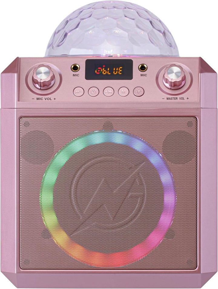N-GEAR Block Party 602 Karaoke Maschine und Musikbox Kinder – 100 Watt, 6 Stunden Akku, Party Discok