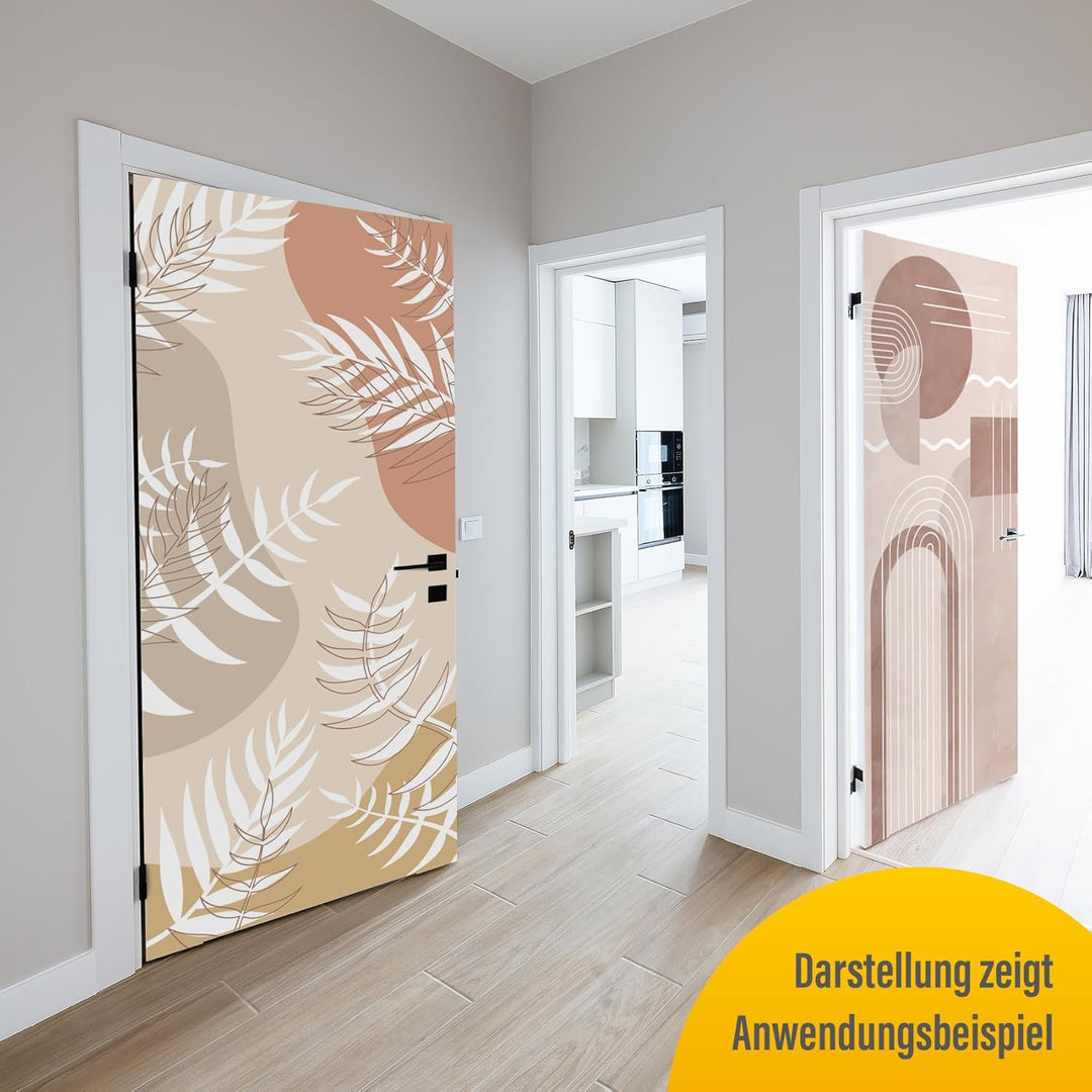 Finest Folia Türfolie 90x200 cm Türtapete Türposter Folie für Tür Wohnzimmer Kinderzimmer Küche Türa