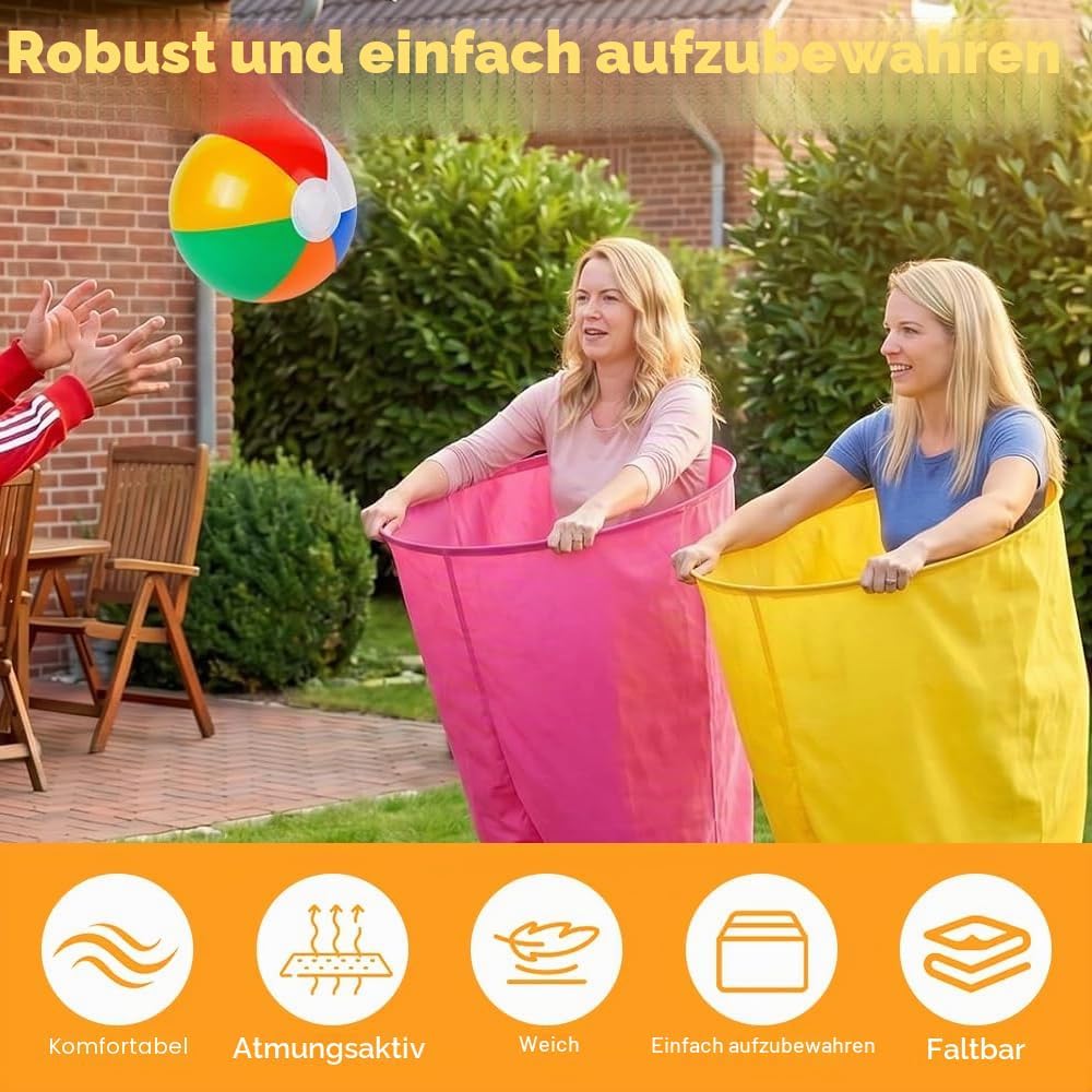 Granny Pants Wurfspiel, 2 Stück Granny Pants Yard Game Set, Oma Hosen Spiel mit 10 Hüpfbällen und 1