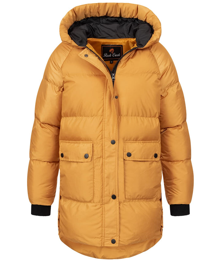 Rock Creek Damen Steppjacke Mantel D-488 XL Maisgelb, XL Maisgelb
