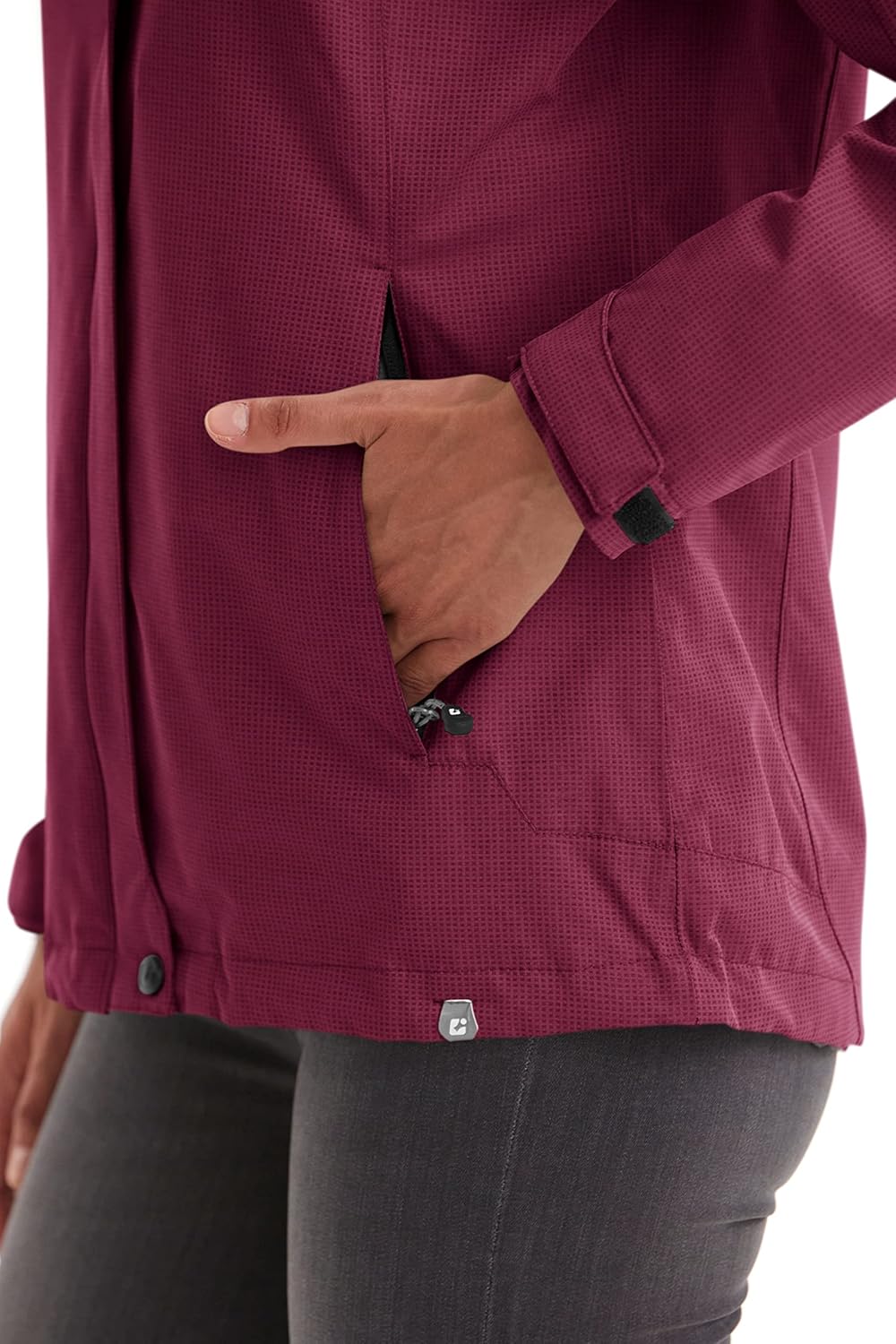 Killtec Damen Inkele Funktionsjacke Mit Abzippbarer Kapuze 42 dunkelrose, 42 dunkelrose