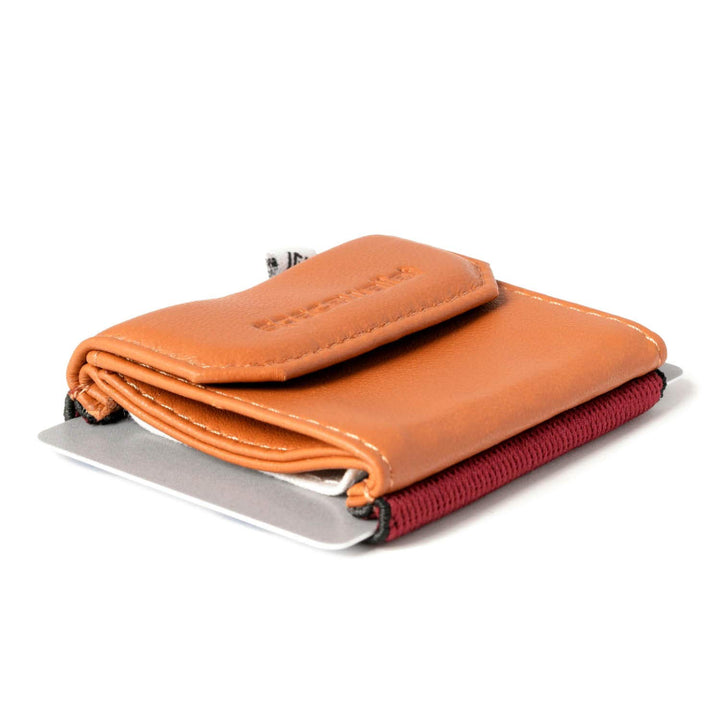 Space Products ® Mini Geldbörse braun I Sehr kleines Echtleder Wallet/Portemonnaie mit Münzfach I 15