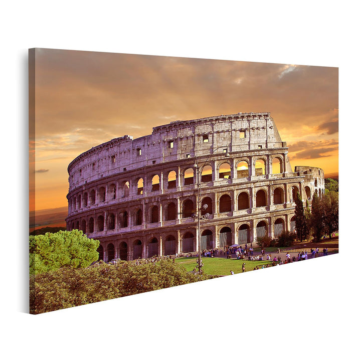 islandburner Bild auf Leinwand Colosseum In Rom Italien Kollosseum Bilder Wandbilder Poster Leinwand