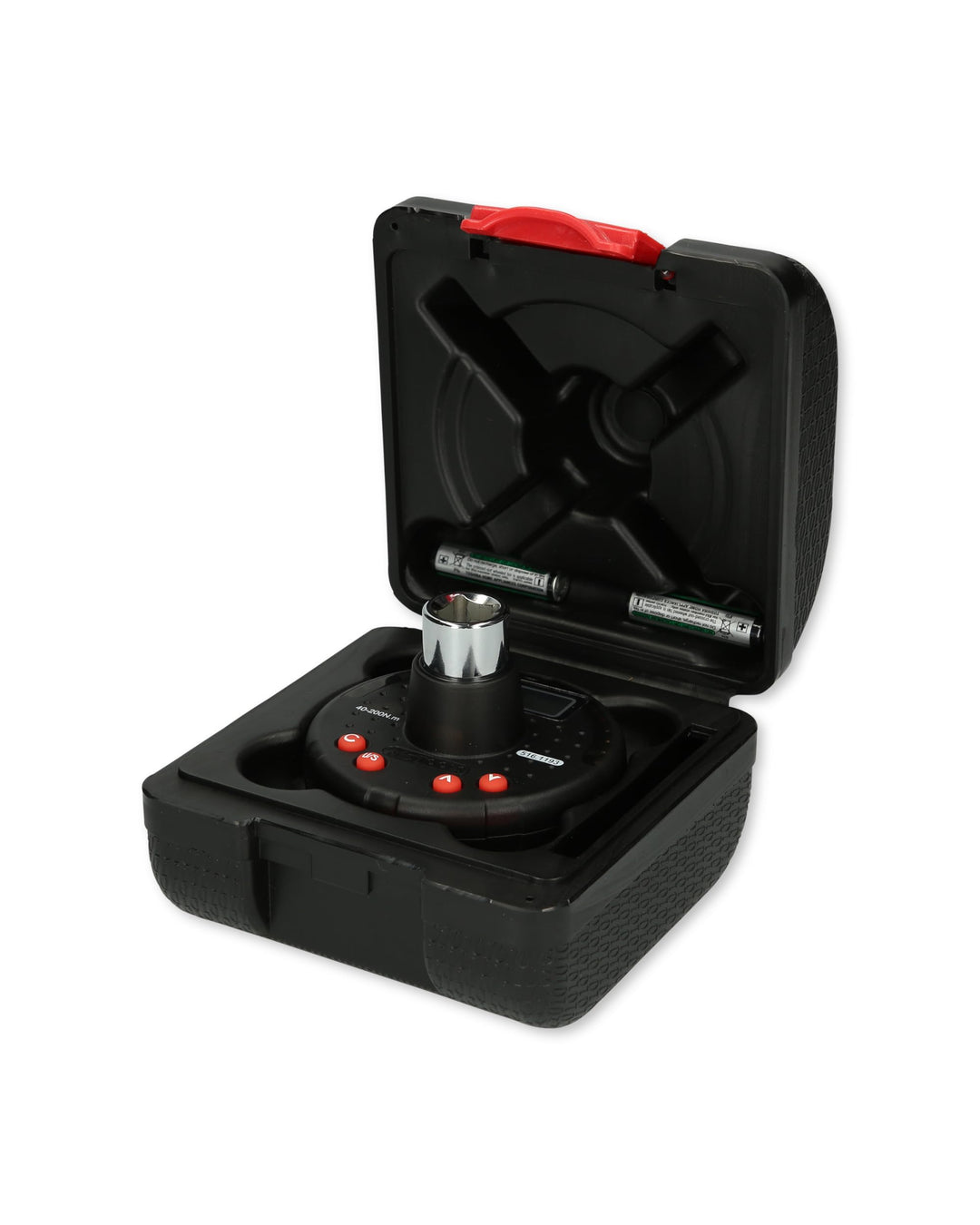 KS Tools Digitaler Drehmoment Adapter 1/2" mit Winkelmesser 516.1193 I 40-200 Nm I Adapter für Drehm
