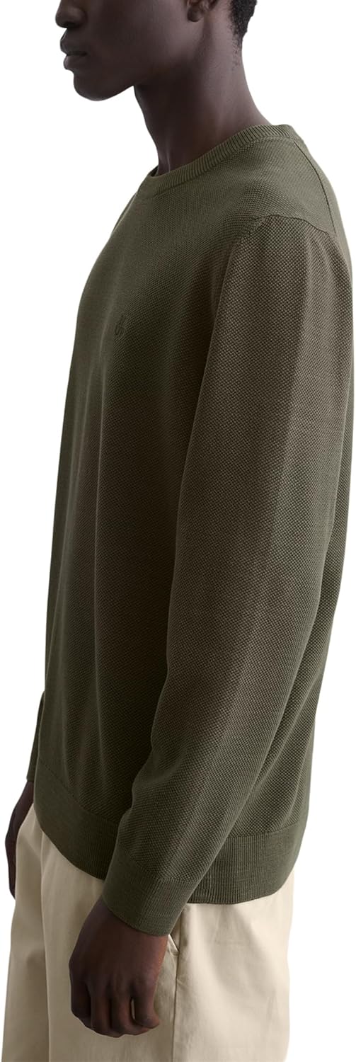 Marc O'Polo Herren Pullover aus Bio-Baumwolle mit Rundhalsausschnitt M Neverland Iron, M Neverland I