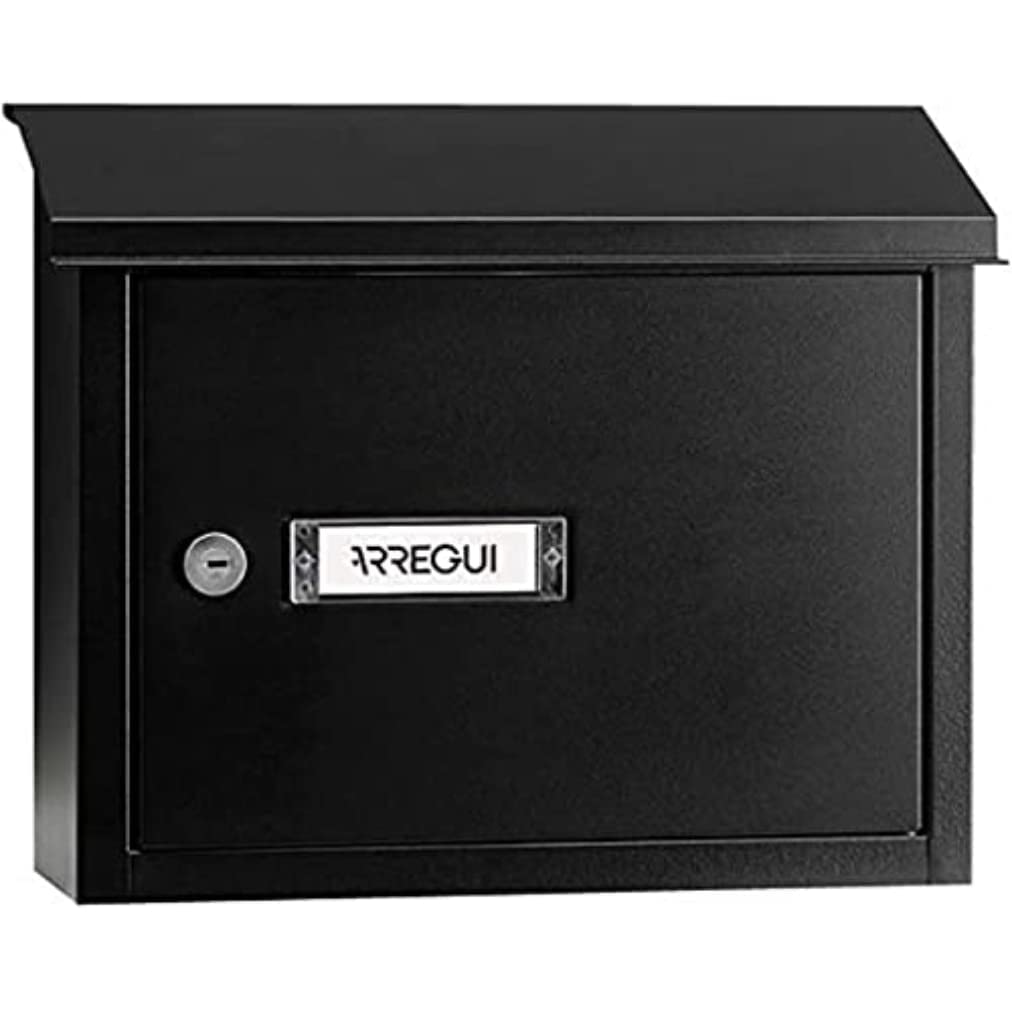 ARREGUI v-4070 V4074 Maxi Durchwurfbriefkasten aus strukturlackiertem Stahl, Grösse M (DIN A4), Brie