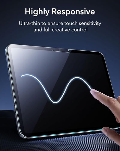 ESR Schutzfolie für iPad Pro 13 (2024), Displayschutzfolie aus gehärtetem Glas mit einfach anzubring